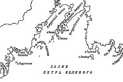 Рис. 1. Карта-схема залива Петра Великого